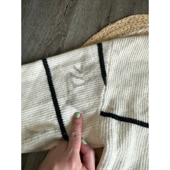 WEEKEND LOS ANGELES Women's Cressida Stripe Johnny Collar Sweater Size 1X - Picture 10 of 16